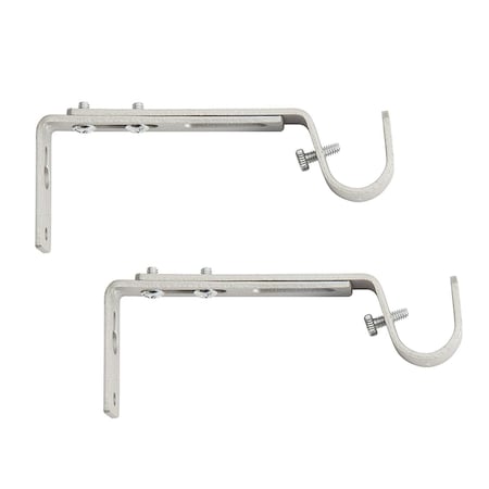 Kenney Mfg Kenney Satin Nickel Silver Adjustable Bracket 3/4 in. L KN85293